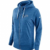Women's Nike Bills Fresh Logo Blue Full Zip Hoodie,baseball caps,new era cap wholesale,wholesale hats
